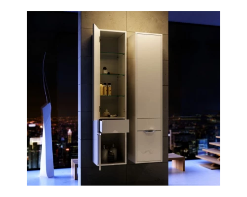 Пенал 33см. Левый., Aqwella - коллекция Malaga Mal.05.03/L/CD