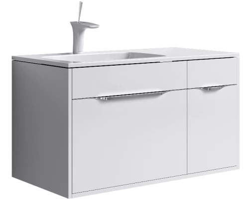 Подвесная тумба 90см. Левая. Mal.01.09/L