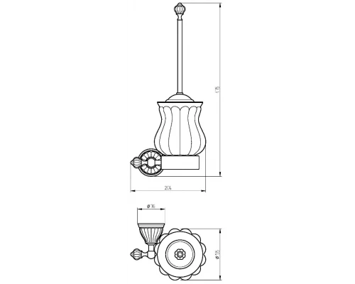 Ершик Migliore Olivia ML.OLV-60.603 настенный
