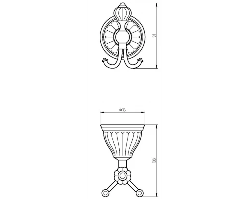 Крючок Migliore Olivia ML.OLV-60.609