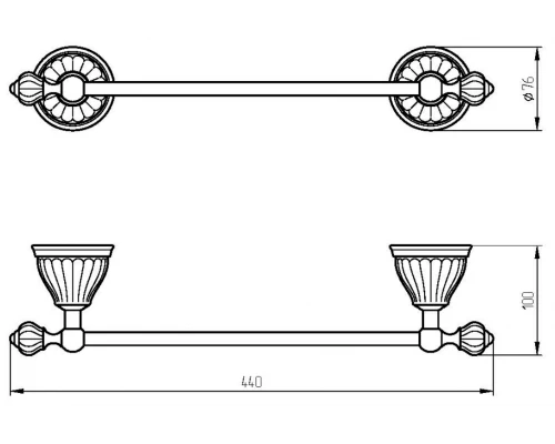 Полотенцедержатель Migliore Olivia ML.OLV-60.621