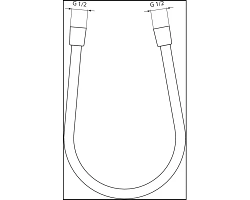 Шланг для душа Ideal Standard Idealflex, A4109AA, 1/2"х1/2", 175 см