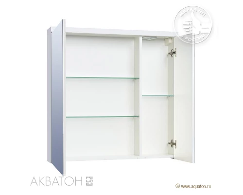 Зеркало-шкаф Акватон Брук 80 со светильником, 1A200602BC010