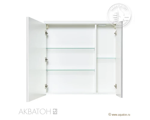 Зеркало-шкаф Акватон Брук 80 со светильником, 1A200602BC010