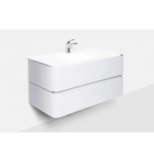 Тумба под раковину Am.Pm Sensation 100 см, подвесная, белый глянец, M30FHX1002WG