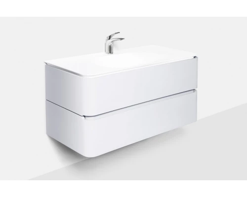 Тумба под раковину Am.Pm Sensation 100 см, подвесная, белый глянец, M30FHX1002WG