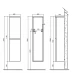 Шкаф подвесной BelBagno ENERGIA-N-1700