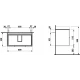 Тумба под раковину Laufen Base 4023921102611, 81 см, 2 ящика
