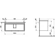 Тумба под раковину Laufen Base 4024521102601, 101 см, 2 ящика