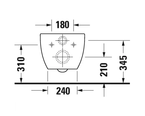 Биде Duravit Viu 2292150000, подвесное
