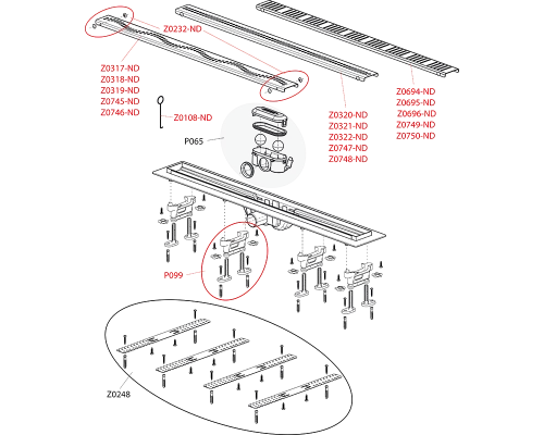 Душевой лоток AlcaPlast APZ8-650 M Simple
