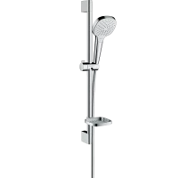 Душевой набор Hansgrohe Croma Select Е Vario и мыльница Casetta 26586400, белый/хром