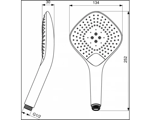 Душевая лейка Ideal Standard Idealrain B1760AA
