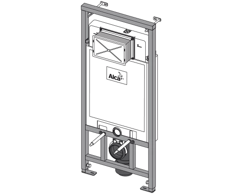 Система инсталляции AlcaPlast SET 3 v 1 AM101/1120-0001 с клавишей M71 хром