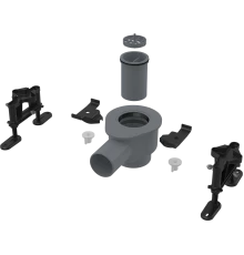 Cифон  для водоотведения в душевых на уровне пола AlcaPlast APZ-S12 DN50 и комплект регулируемых ног