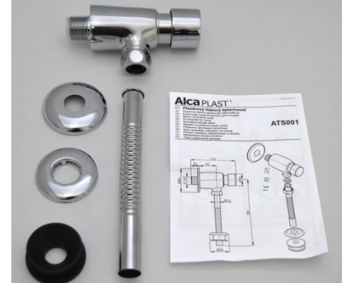 Смывное устройство для писсуаров AlcaPlast ATS001 кнопочный вентиль