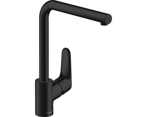 Смеситель Hansgrohe Focus 31817670 для кухонной мойки, черный матовый