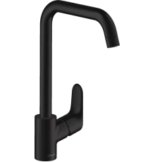 Смеситель Hansgrohe Focus Е2 31820670 для кухни, черный матовый