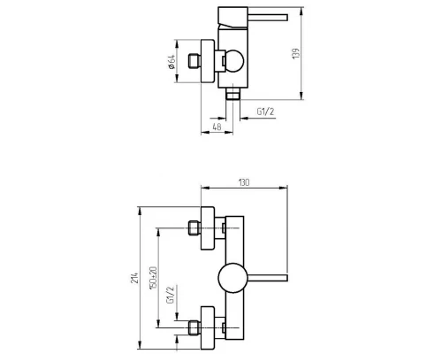 Смеситель Migliore Fortis 18652 для душа, хром