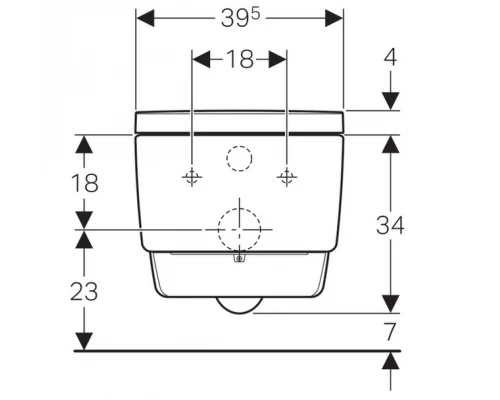 Унитаз подвесной Geberit AquaClean mera comfort 146.214.11.1 с функцией биде и системой удаления запахов
