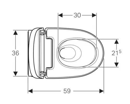 Унитаз подвесной Geberit AquaClean mera comfort 146.214.11.1 с функцией биде и системой удаления запахов