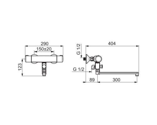 Смеситель Oras Nova 7446X для ванны и душа