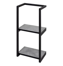 Полка Brevita Rock - 30 (2 шт.) на каркасе (светло-серая)