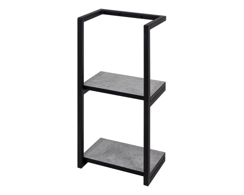 Полка Brevita Rock - 30 (2 шт.) на каркасе (светло-серая)