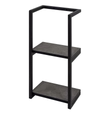 Полка Brevita Rock - 30 (2 шт.) на каркасе (темно-серая)