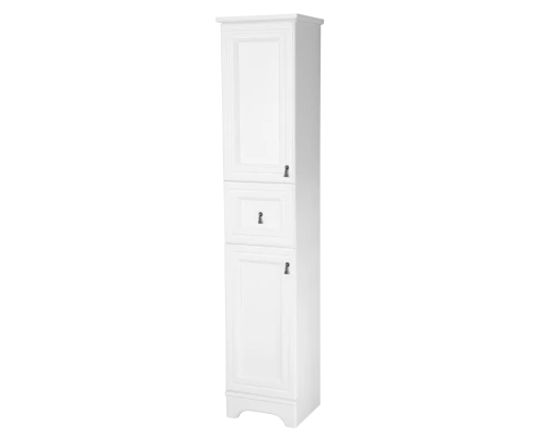 Шкаф - пенал Misty Лувр - белый левый П-Лвр04035-0114Л