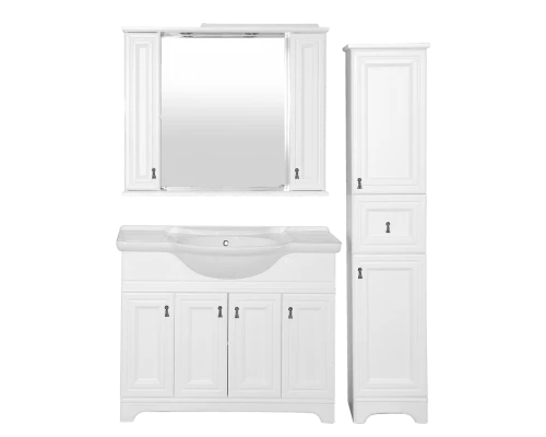 Шкаф - пенал Misty Лувр - белый правый П-Лвр04035-0114П