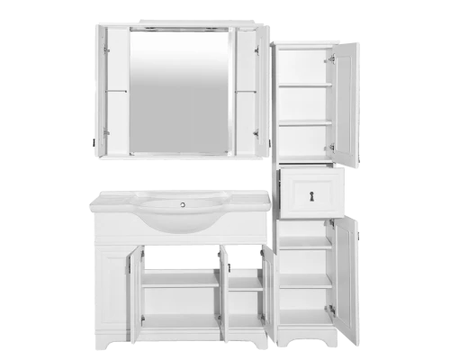 Шкаф - пенал Misty Лувр - белый правый П-Лвр04035-0114П