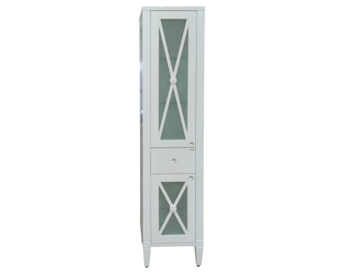 Шкаф - пенал Misty Анна - 40 Пенал 1 ящ. лев.со стеклом П-Анн-05040-0121ЯЛ