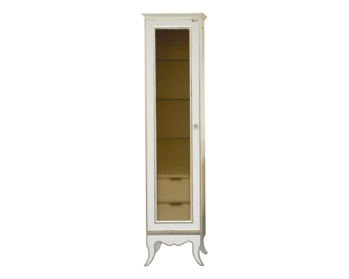 Шкаф - пенал Misty Анжелика - Пенал 40 лев. белый / сусальное золото Л-Анж05040-391Л