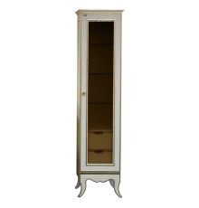 Шкаф - пенал Misty Анжелика - Пенал 40 прав. бежевый/ сусальное золотоЛ-Анж05040-381П