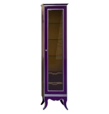 Шкаф - пенал Misty Анжелика - Пенал 40 прав. сиреневый/сусальное серебро Л-Анж05040-411П