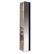 Шкаф - пенал Misty Джулия 30 зеркальный черный Л-Джу05030-0214