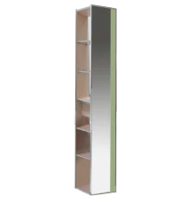 Шкаф - пенал Misty Джулия 30 зеркальный салатовый Л-Джу05030-0714