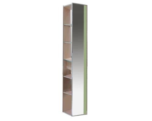 Шкаф - пенал Misty Джулия 30 зеркальный салатовый Л-Джу05030-0714