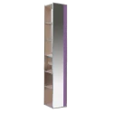 Шкаф - пенал Misty Джулия 30 зеркальный сиреневый Л-Джу05030-1514