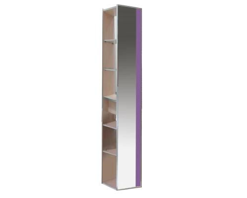 Шкаф - пенал Misty Джулия 30 зеркальный сиреневый Л-Джу05030-1514