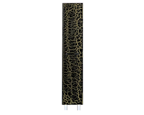 Шкаф - пенал Misty Джулия - 35 Пенал левый КРАКОЛЕТ черный Л-Джу05035-0213Л