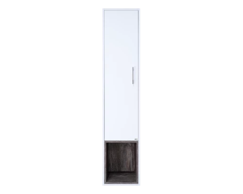 Шкаф - пенал Misty Фетта - 35 с нишей подвесной белый левый П-Фет05035-011Л