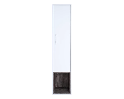 Шкаф - пенал Misty Фетта - 35 с нишей подвесной белый правый П-Фет05035-011П