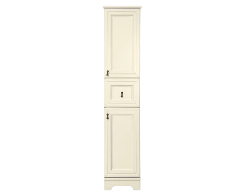 Шкаф - пенал Misty Лувр - 35 с 1 ящ. правый (слоновая кость) П-Лвр04035-1014П