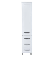 Шкаф - пенал Misty Терра - 40 с 3 ящ. белый правый П-Тер0504001-3ЯП