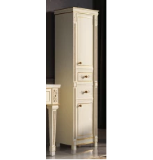 Шкаф - пенал Misty Tiffany 50 R белый сусальное золото Л-Тиф05050-391П