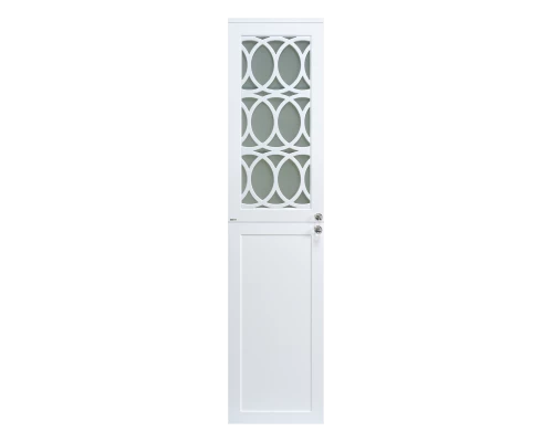 Шкаф - пенал Misty Тондо - 40 подвесной белый левый П-Тон05040-011Л