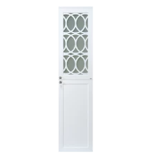 Шкаф - пенал Misty Тондо - 40 подвесной белый правый П-Тон05040-011П