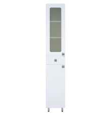 Шкаф - пенал Misty Урал - 35 с 1 ящ. белый левый Э-Ура0503501-01Л